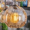 Koyoto Suspension, Boule lumineuse, Suspension Ambre, 6 lumières