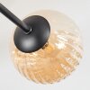 Chehalis Plafonnier, Boule lumineuse 55 cm Ambre, 6 lumières