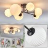 Chehalis Plafonnier, Boule lumineuse 62 cm Blanc, 6 lumières
