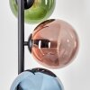 Gastor Boule lumineuse, Lampadaire 34 cm Bleu, Vert, Cuivré, 6 lumières