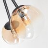 Chehalis Plafonnier, Boule lumineuse 62 cm Ambre, Clair, 6 lumières