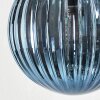 Chehalis Plafonnier, Boule lumineuse 55 cm Bleu, Vert, Cuivré, 6 lumières