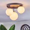 Chehalis Plafonnier, Boule lumineuse 30 cm Blanc, 3 lumières