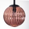 Chehalis Plafonnier, Boule lumineuse 30 cm Bleu, Vert, Cuivré, 3 lumières