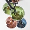 Gastor Plafonnier, Boule lumineuse Bleu, Vert, Cuivré, 6 lumières