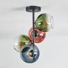 Koyoto Plafonnier, Boule lumineuse 31 cm Bleu, Or, Clair, Cuivré, 4 lumières