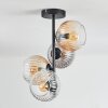 Koyoto Plafonnier, Boule lumineuse 31 cm Ambre, Clair, Fumé, 4 lumières