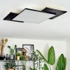 Barullu Plafonnier, Panel LED Noir, Blanc, 1 lumière