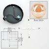 Chehalis Plafonnier, Boule lumineuse 30.5 cm Ambre, 3 lumières