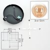 Chehalis Plafonnier, Boule lumineuse 30.5 cm Ambre, Clair, 3 lumières