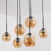 Ripoll Suspension, Boule lumineuse, Suspension Ambre, 6 lumières Ripoll Suspension, Boule lumineuse, Suspension Ambre, 6 lumières