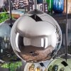 Ripoll Suspension, Boule lumineuse, Suspension Ambre, Bleu, Chrome, Vert, Fumé, 6 lumières