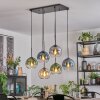 Koyoto Suspension, Boule lumineuse, Suspension Ambre, Bleu, Vert, Clair, Fumé, 6 lumières