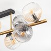 Koyoto Plafonnier, Boule lumineuse Or, Noir, 8 lumières