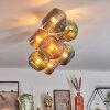 Koyoto Plafonnier, Boule lumineuse Or, Noir, 8 lumières