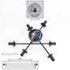 Gastor Plafonnier, Boule lumineuse Fumé, 6 lumières