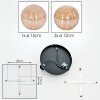 Chehalis Plafonnier, Boule lumineuse 32 cm Ambre, 3 lumières
