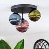 Chehalis Plafonnier, Boule lumineuse 30 cm Bleu, Vert, Cuivré, 3 lumières