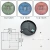 Chehalis Plafonnier, Boule lumineuse 30 cm Bleu, Vert, Cuivré, 3 lumières
