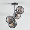 Koyoto Plafonnier, Boule lumineuse 31 cm Fumé, 4 lumières Koyoto Plafonnier, Boule lumineuse 31 cm Fumé, 4 lumières