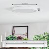 Finsrud Plafonnier, Panel LED Blanc, 1 lumière