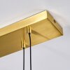 Veria Suspension, Suspension Laiton, Noir, 4 lumières