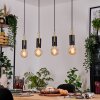 Veria Suspension, Suspension Laiton, Noir, 4 lumières