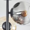 Koyoto Plafonnier, Boule lumineuse 31 cm Ambre, Clair, Fumé, 4 lumières