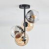 Koyoto Plafonnier, Boule lumineuse 31 cm Ambre, Clair, Fumé, 4 lumières
