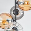 Koyoto Plafonnier, Boule lumineuse 31 cm Ambre, Clair, Fumé, 4 lumières