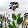 Chehalis Plafonnier, Boule lumineuse 34 cm Bleu, Vert, Cuivré, 3 lumières