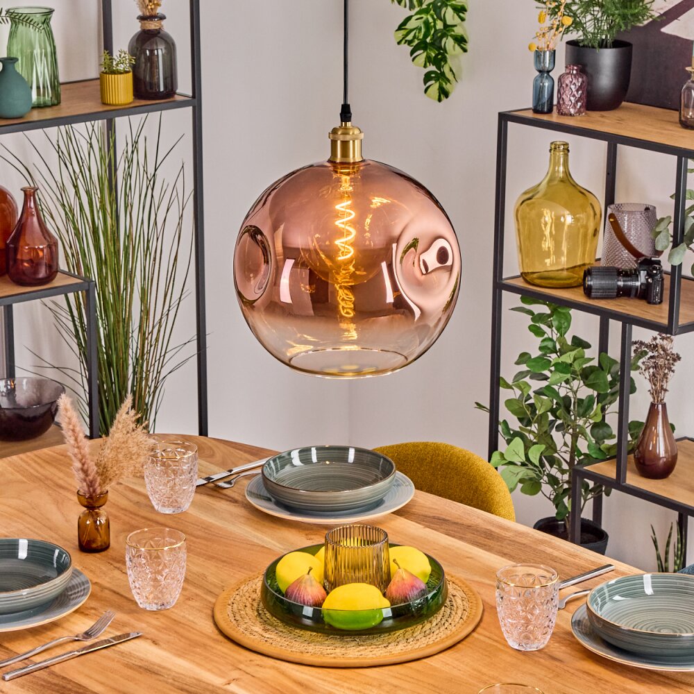 Ripoll Suspension, Boule lumineuse, Suspension Or, 1 lumière main product photo