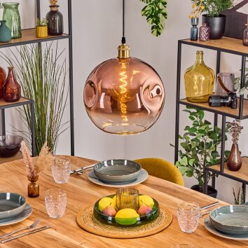 Ripoll Suspension, Boule lumineuse, Suspension Or, 1 lumière Ripoll Suspension, Boule lumineuse, Suspension Or, 1 lumière