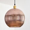 Koyoto Suspension, Boule lumineuse, Suspension Or, 1 lumière