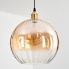 Koyoto Suspension, Boule lumineuse, Suspension Or, 1 lumière