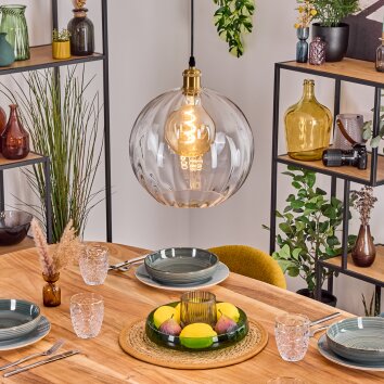 Koyoto Suspension, Boule lumineuse, Suspension Or, 1 lumière Koyoto Suspension, Boule lumineuse, Suspension Or, 1 lumière