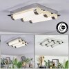 Zamar Plafonnier LED Chrome, 3 lumières