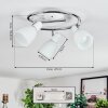 Starkeryd Plafonnier, Spot de plafond Chrome, Blanc, 3 lumières