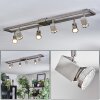 Danil Plafonnier, Spot de plafond LED Nickel mat, 6 lumières
