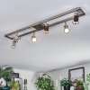 Danil Plafonnier, Spot de plafond LED Nickel mat, 6 lumières