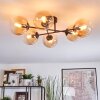 Gastor Plafonnier, Boule lumineuse Ambre, Clair, 6 lumières