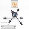 Gastor Plafonnier, Boule lumineuse Ambre, Clair, 6 lumières