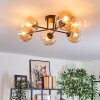 Gastor Plafonnier, Boule lumineuse Ambre, Clair, 6 lumières