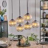 Koyoto Suspension, Boule lumineuse, Suspension Ambre, Clair, 6 lumières