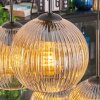 Koyoto Suspension, Boule lumineuse, Suspension Ambre, Clair, 6 lumières