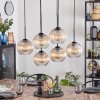 Koyoto Suspension, Boule lumineuse, Suspension Ambre, Clair, 6 lumières
