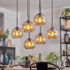 Koyoto Suspension, Boule lumineuse, Suspension Ambre, 6 lumières
