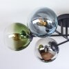 Gastor Plafonnier, Boule lumineuse 62 cm Bleu, Chrome, Vert, Clair, Cuivré, Fumé, 6 lumières