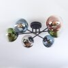 Gastor Plafonnier, Boule lumineuse 62 cm Bleu, Chrome, Vert, Clair, Cuivré, Fumé, 6 lumières