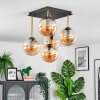 Gastor Plafonnier, Boule lumineuse Or, Noir, 5 lumières